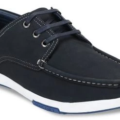 ID MENS BLUE CASUAL LACE-UP SHOE