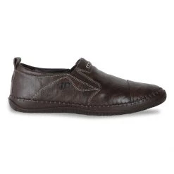 ID MENS BROWN CASUAL SLIPONS SHOE
