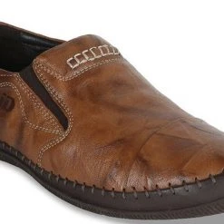 ID MENS TAN CASUAL SLIPONS SHOE