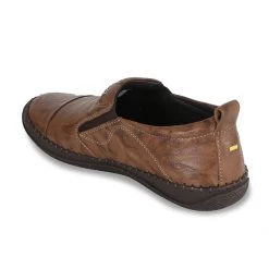 ID MENS TAN CASUAL SLIPONS SHOE