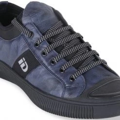 ID MENS BLUE CASUAL LACE-UP SHOE