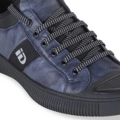 ID MENS BLUE CASUAL LACE-UP SHOE
