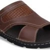 ID MENS BROWN WITHOUT BACK STRAP SANDAL