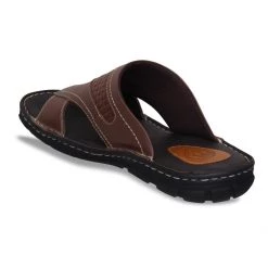 ID MENS BROWN WITHOUT BACK STRAP SANDAL