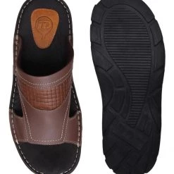 ID MENS BROWN WITHOUT BACK STRAP SANDAL 10 ID MENS BROWN WITHOUT BACK STRAP SANDAL