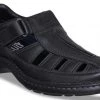 ID MENS BLACK WITH BACK STRAP SANDAL