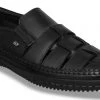 ID MENS BLACK WITH BACK STRAP SANDAL