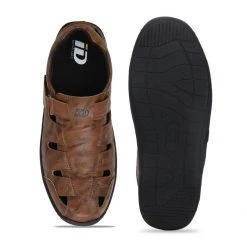 ID MENS TAN WITH BACK STRAP SANDAL