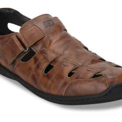 ID MENS TAN WITH BACK STRAP SANDAL