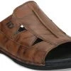 ID MENS TAN WITHOUT BACK STRAP SANDAL