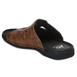 ID MENS TAN WITHOUT BACK STRAP SANDAL
