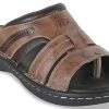 ID MENS BROWN WITHOUT BACK STRAP SANDAL