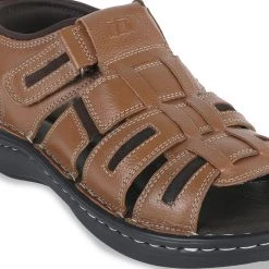 ID MENS TAN WITH BACK STRAP SANDAL