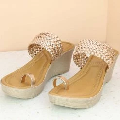 Inc.5 WOVEN PLATFORM TOE POST - ROSE GOLD SALE 9 Inc.5 WOVEN PLATFORM TOE POST - ROSE GOLD SALE