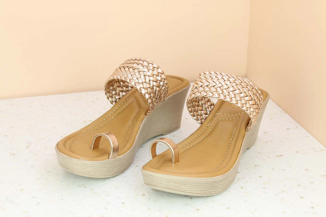 Inc.5 WOVEN PLATFORM TOE POST - ROSE GOLD SALE 6 Inc.5 WOVEN PLATFORM TOE POST - ROSE GOLD SALE