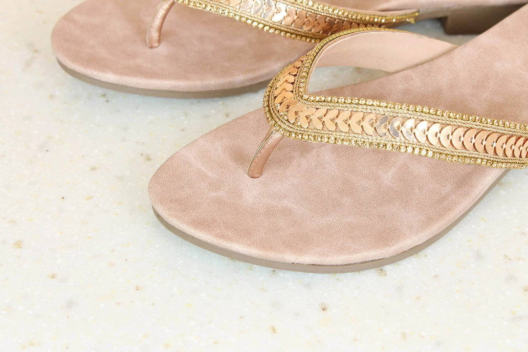 Inc.5 WOMEN EMBROIDED FLAT THONG 6 Inc.5 WOMEN EMBROIDED FLAT THONG