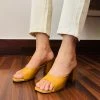 Inc.5 BLOCK HEEL MULE-YELLOW Casual