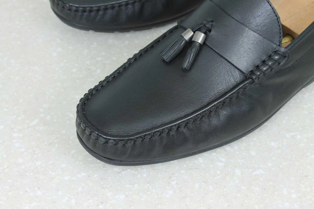 PRIVO By Inc5 TASSLE MOCCASINS-BLACK MEN 4 PRIVO By Inc5 TASSLE MOCCASINS-BLACK MEN
