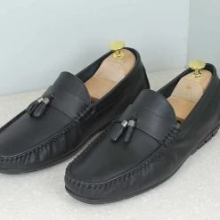 PRIVO By Inc5 TASSLE MOCCASINS-BLACK MEN 9 PRIVO By Inc5 TASSLE MOCCASINS-BLACK MEN