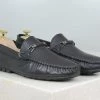PRIVO By Inc5 MEN DRIVING CASUAL LEATHER SHOES-BLACK