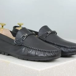 PRIVO By Inc5 MEN DRIVING CASUAL LEATHER SHOES-BLACK