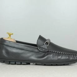 PRIVO By Inc5 MEN DRIVING CASUAL LEATHER SHOES-BLACK