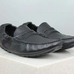 PRIVO By Inc5 MEN DRIVING CASUAL LEATHER SHOES-BLACK