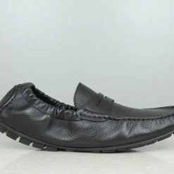 PRIVO By Inc5 MEN DRIVING CASUAL LEATHER SHOES-BLACK