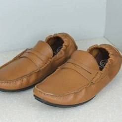 PRIVO By Inc5 DRIVING CASUAL LEATHER SHOES-TAN MEN