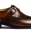 Luxoro Formello MEN FORMAL SHOES-BROWN