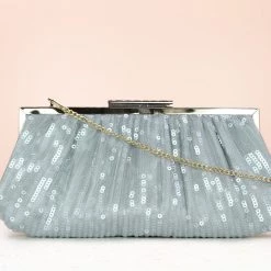 Inc.5 BAGS FANCY CLUTCH - G.METAL/SILVER