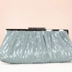Inc.5 BAGS FANCY CLUTCH - G.METAL/SILVER