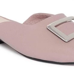 Heel & Buckle London Beige Woven Mules