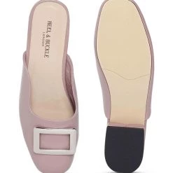 Heel & Buckle London Beige Woven Mules