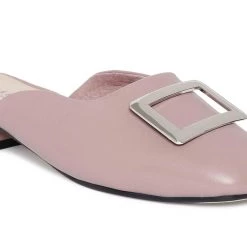 Heel & Buckle London Beige Woven Mules