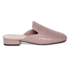 Heel & Buckle London WOMEN Mauve Buckled Mules