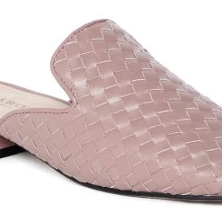 Heel & Buckle London WOMEN Mauve Buckled Mules