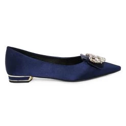 Heel & Buckle London Navy Ballerinas WOMEN