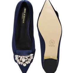 Heel & Buckle London Navy Ballerinas WOMEN