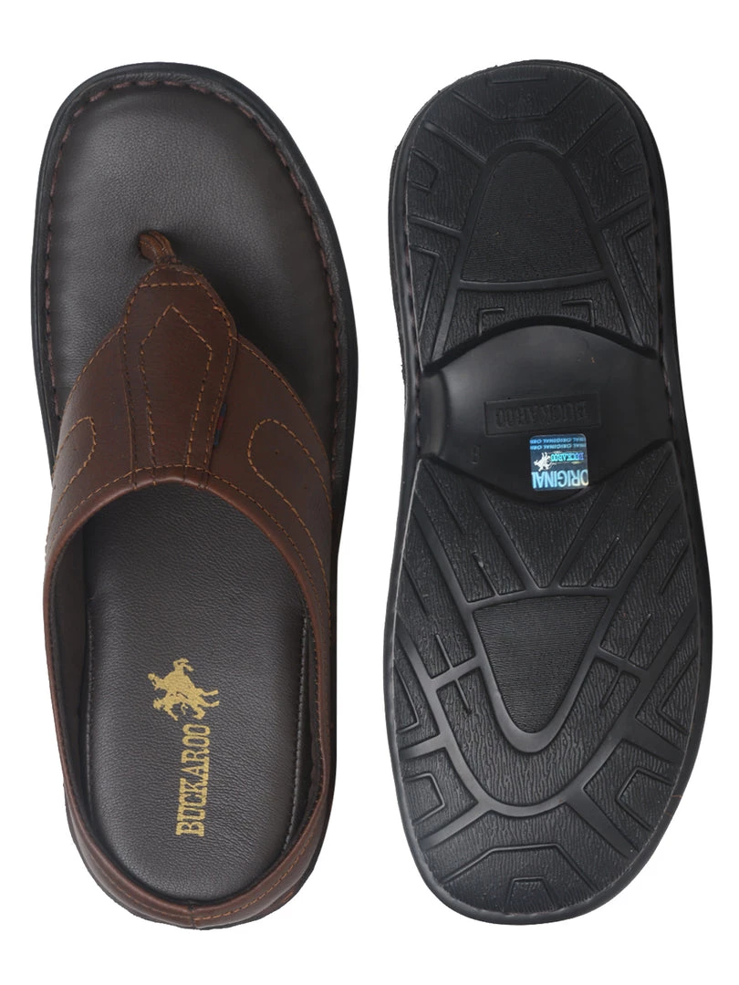 Buckaroo Adults-Men NEW MORRIS Leather Strollers Open Sandal Slide Sandal 7 Buckaroo Adults-Men NEW MORRIS Leather Strollers Open Sandal Slide Sandal