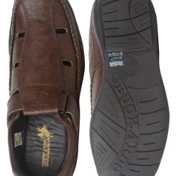 Buckaroo Adults-Men Y CAMERON Leather Strollers Close Sandal Fisherman Sandal
