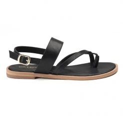 WOMEN Heel & Buckle London Black Strappy Sandals