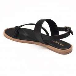 WOMEN Heel & Buckle London Black Strappy Sandals