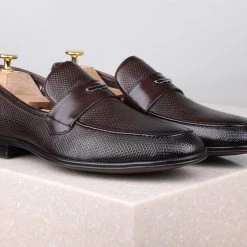 ATESBER By Inc5 MEN FORMAL SLIPPONS-COFFEE