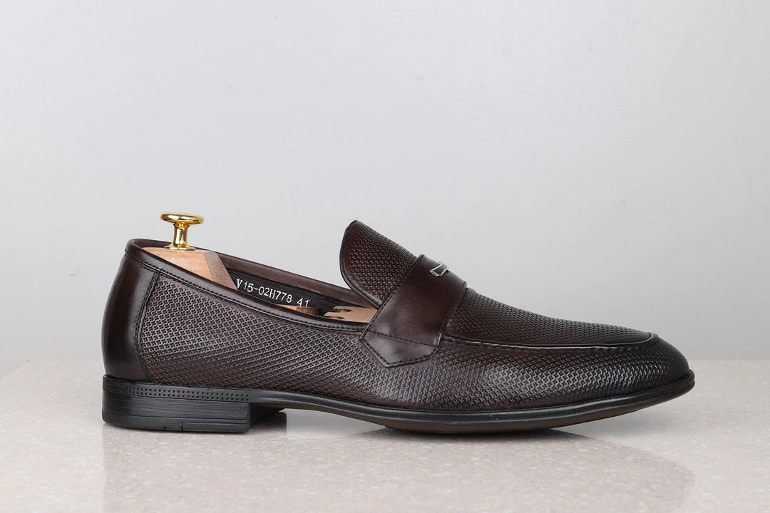 ATESBER By Inc5 MEN FORMAL SLIPPONS-COFFEE 6 ATESBER By Inc5 MEN FORMAL SLIPPONS-COFFEE