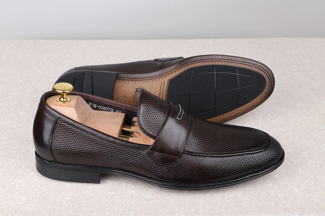 ATESBER By Inc5 MEN FORMAL SLIPPONS-COFFEE 7 ATESBER By Inc5 MEN FORMAL SLIPPONS-COFFEE