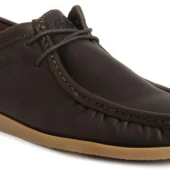 Buckaroo Men's Brown Leather Denim Classic Shoes