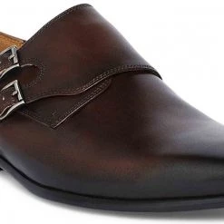 Heel & Buckle London MEN Brown Triple Monk Shoes