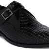 Heel & Buckle London Charcoal Woven Single Monk Shoes