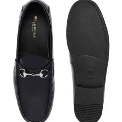 Heel & Buckle London Charcoal Horse-Bit Formal Loafer